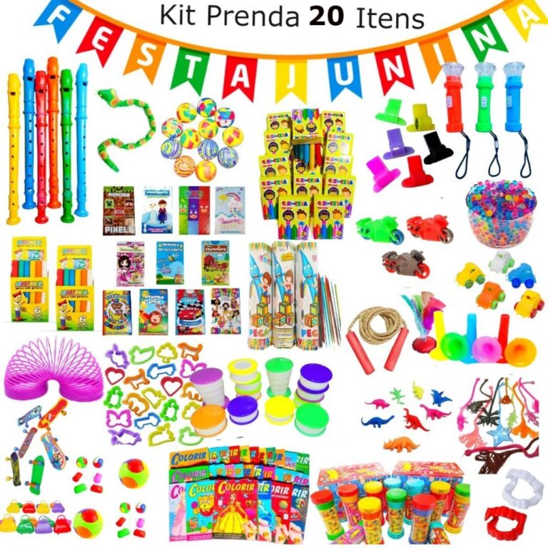 Kit 20 Brinquedos Infantil p/ Prenda Festa Junina 