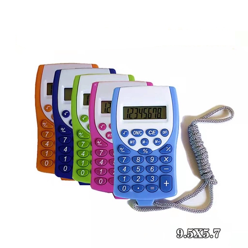 Calculadora kk-2201 Eletrônica Bolso  Bateria 4 Funções Cordão – Envio Imediato