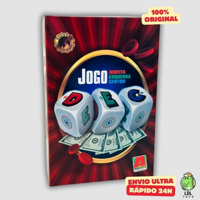 Jogo de Tabuleiro Dados Direita Esquerda Centro Ap