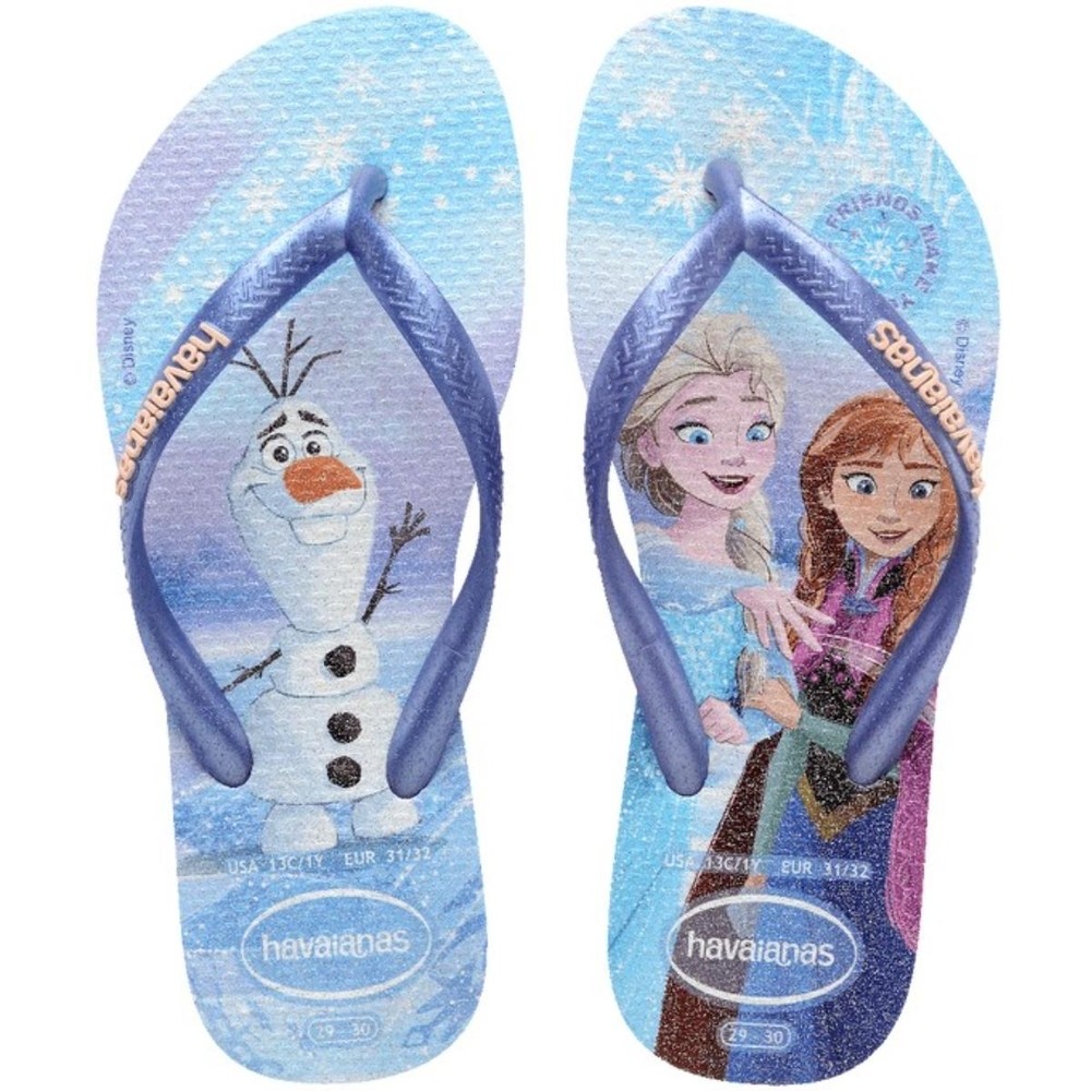 Chinelo Infantil Havaianas Slim Princess Menina – Azul