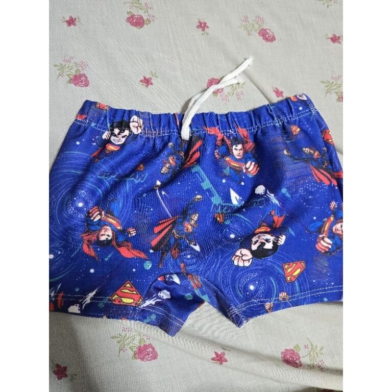 sunga de praia infantil super homem baby tam 4.6 
