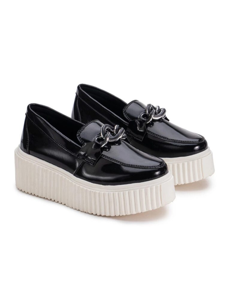 MOCASSIM FEMININO ESTILO BLOGUEIRA METALIZADO MACI