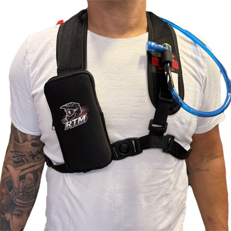Chest Bag Para Trilha De Moto C/ Compartimento Seg