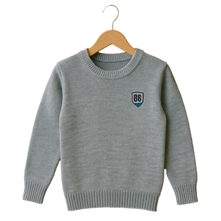 Blusa Infantil trico inverno meninos com bordado 8