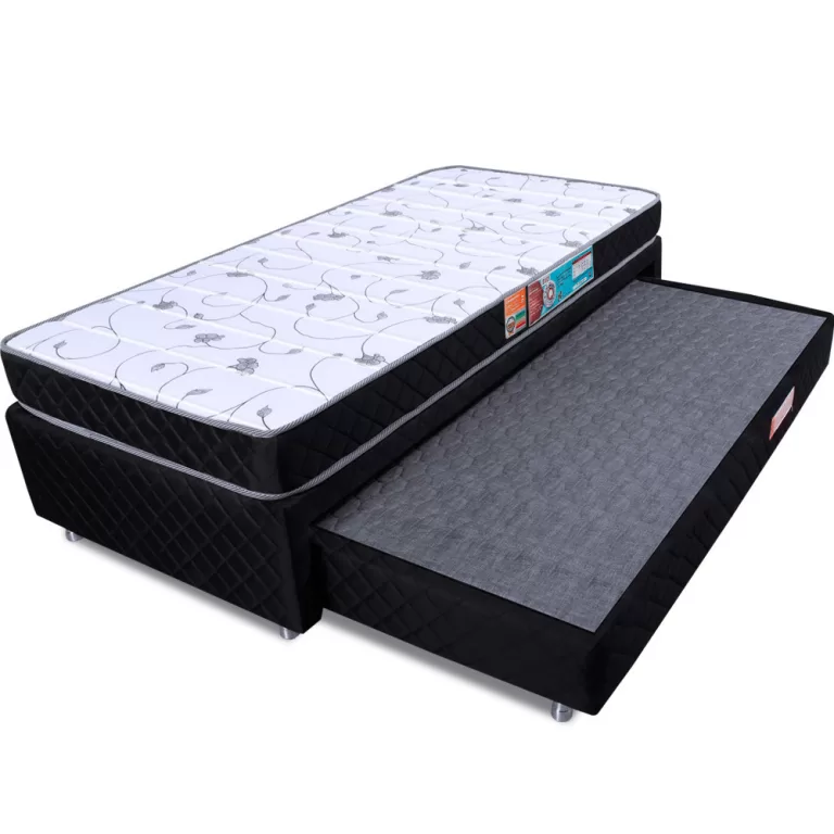 Cama Box Solteiro Colchão D33 Com Bicama Colchão