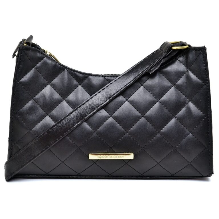 Bolsa Feminina Pequena Baguete Verona Bordada Meia