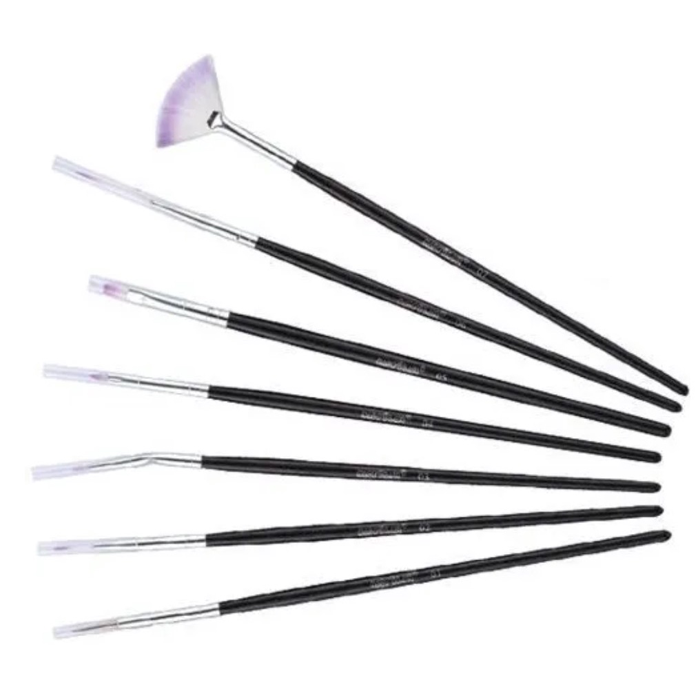 Kit B706 Pincel Para Unhas Artísticas Macrilan