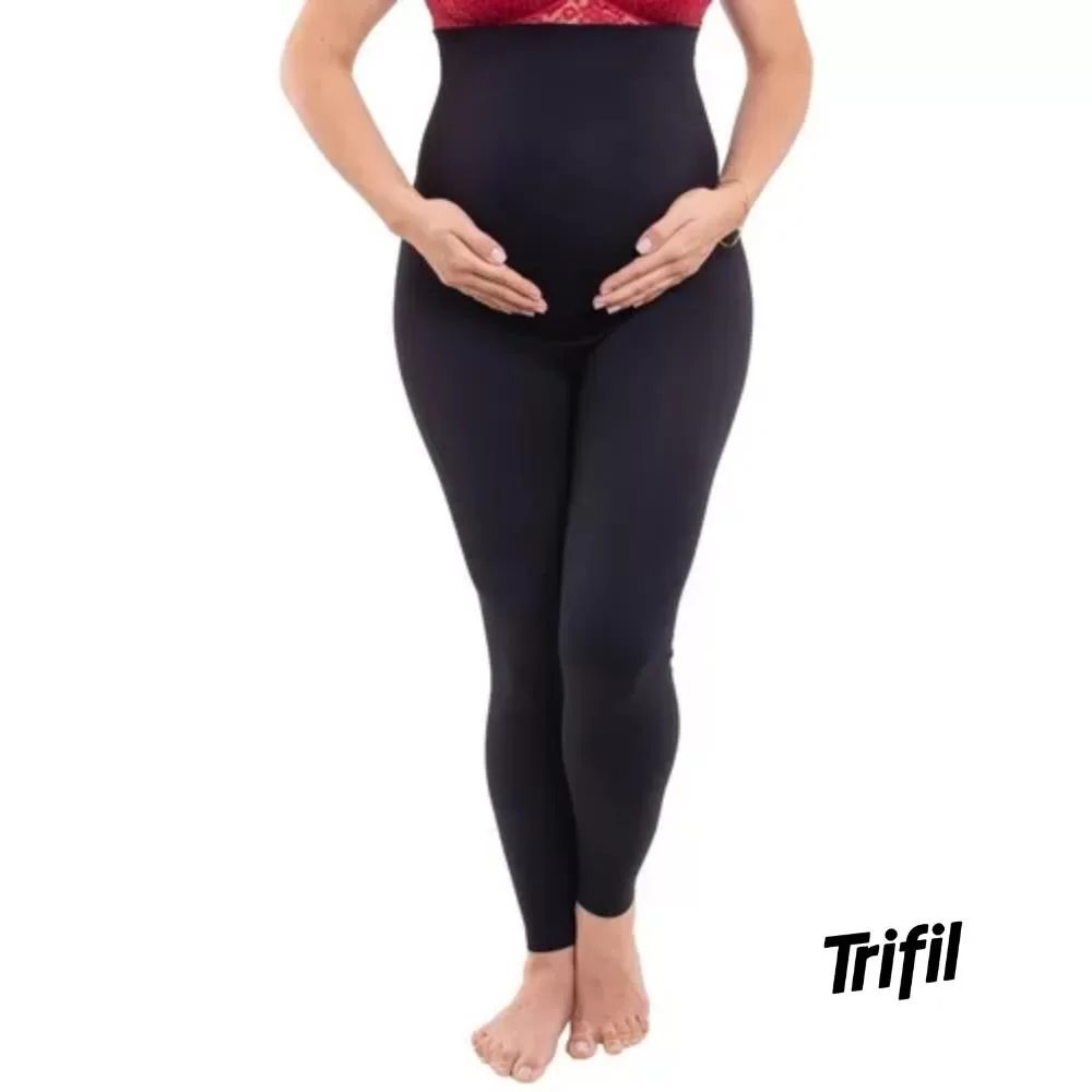 Legging Cintura Alta Para Gestante Gravida Maternidade Sem Costura