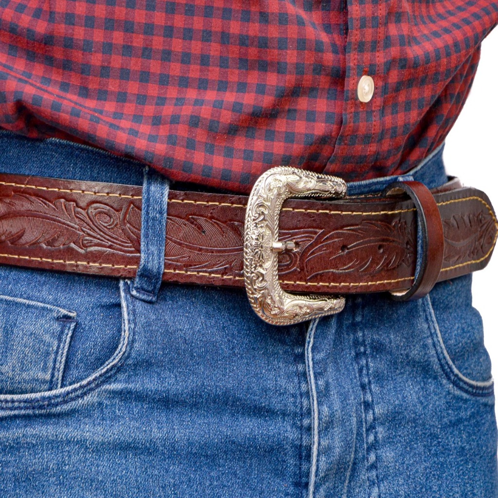 Cinto Country Couro Legítimo Fivela Removível Oferta