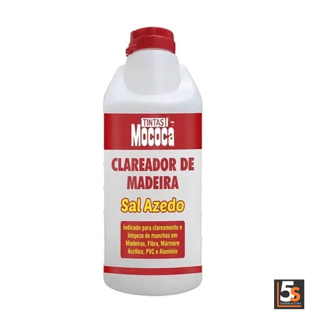 Sal Azedo Clareador De Madeira Limpador 500ml R