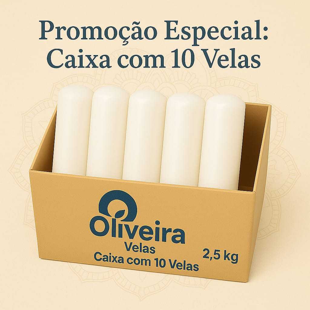 Vela Votiva 7 dias Branca 250gr Parafina Puro Atacado – 10 Unidades