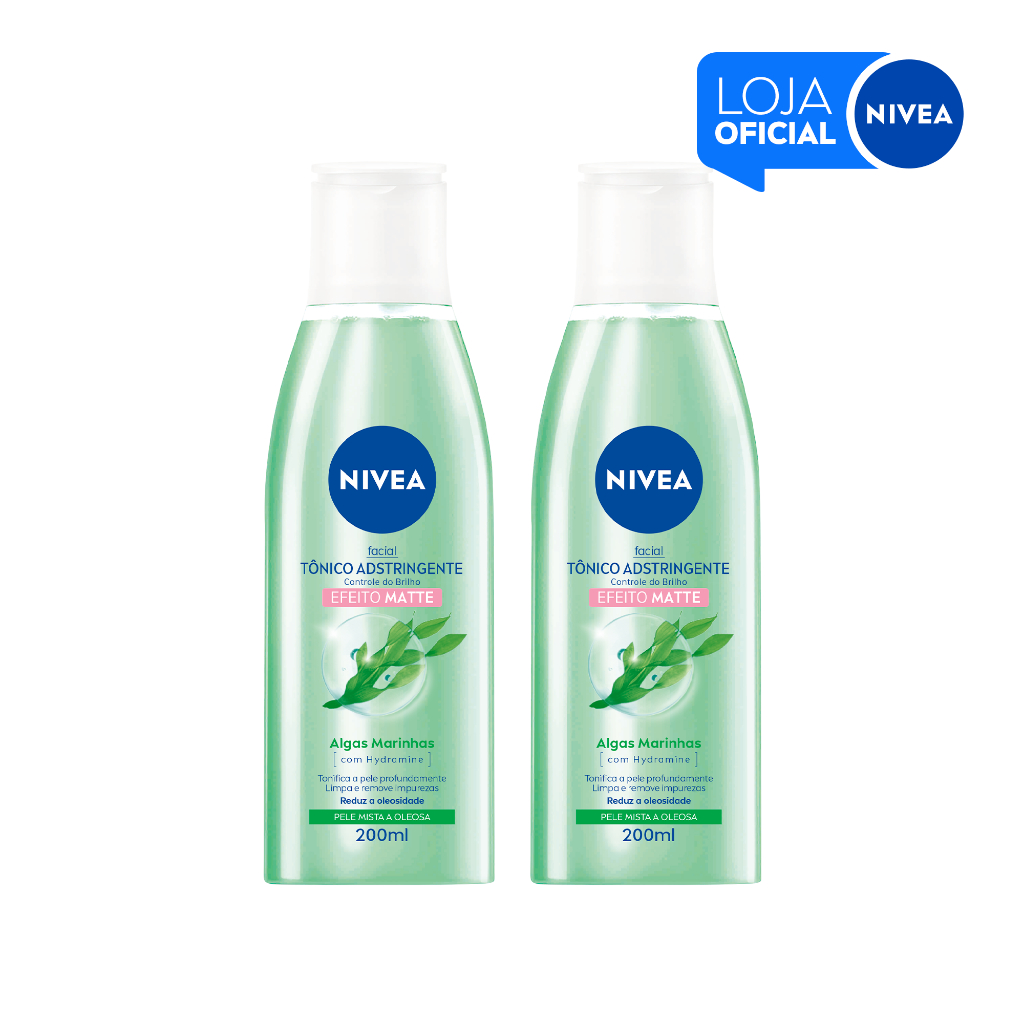 KIT NIVEA Tonico Adstringente Controle do Brilho 200ml – 2 Unidades