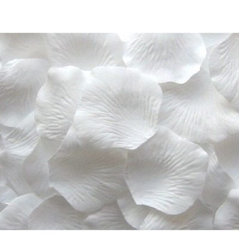 1000 Pétalas de Rosas Artificiais Brancas Decora