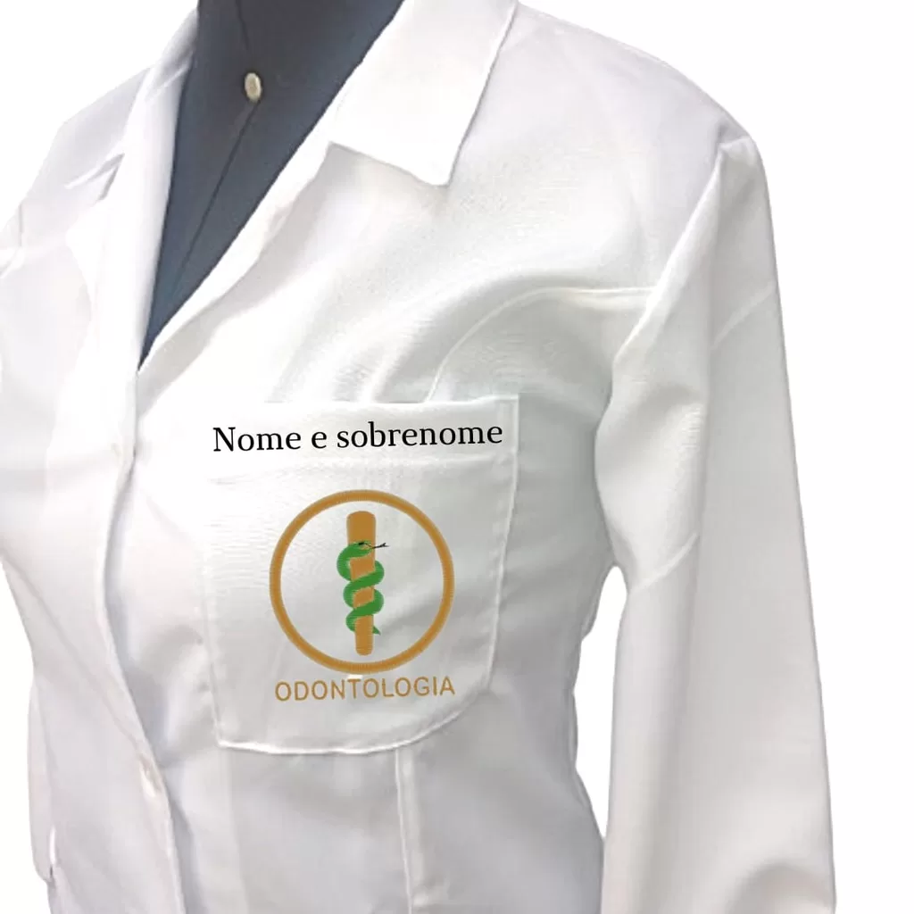 Jaleco Personalizado Com Bordado Odontologia