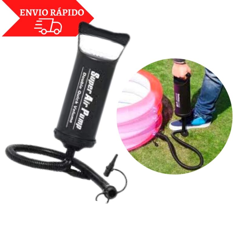 Bomba De Inflar Ar Para Infláveis Manual Inflador