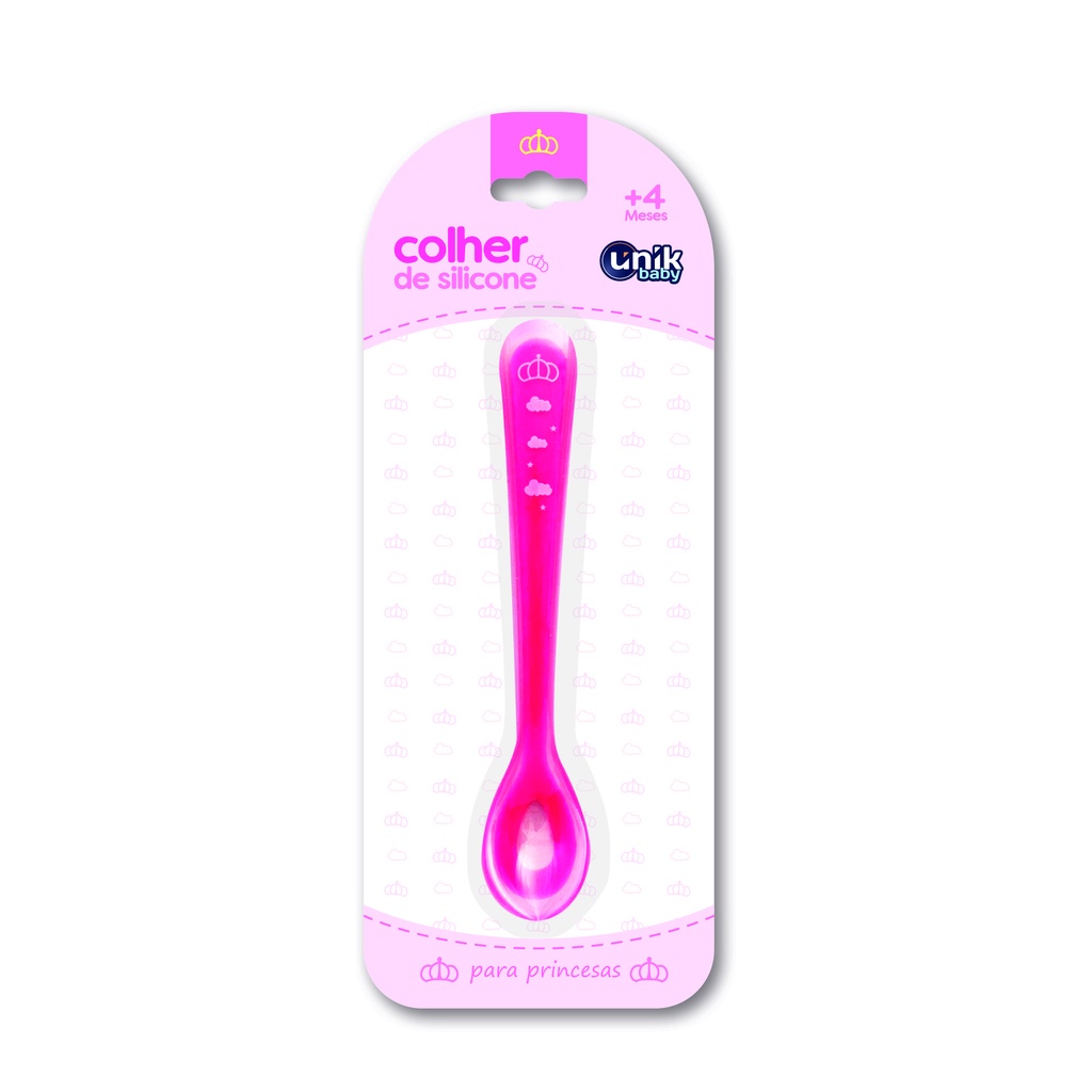 COLHER DE SILICONE PRINCESA