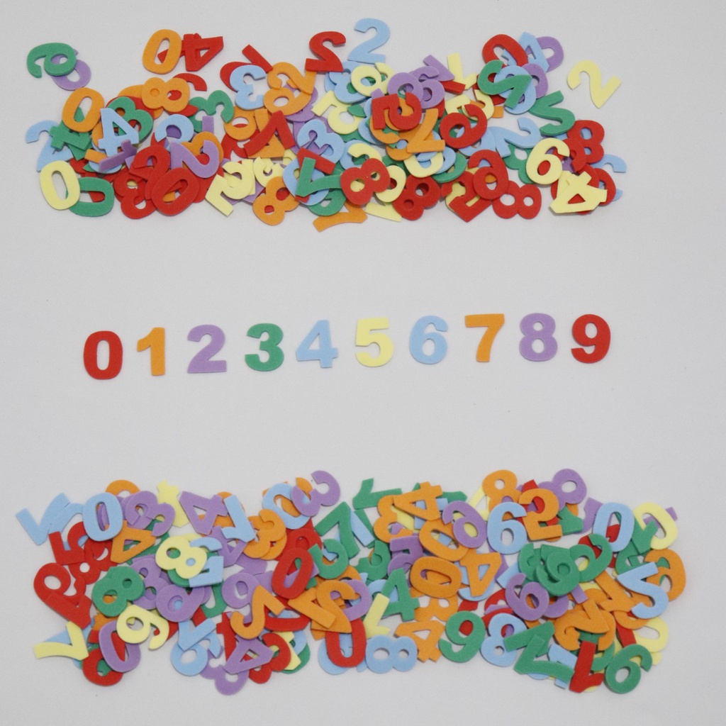 Aplique Em Eva Numeros Movel com 300 Unidades