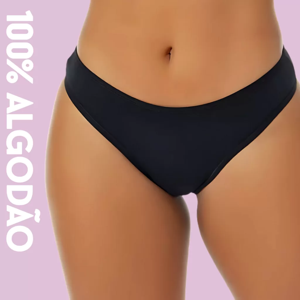 Calcinha Feminina De Algodão Kit 4 Tanga Conforto Qualidade Premium