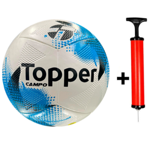 Bola Topper Society/Campo/Futsal Oficial + Bomba d