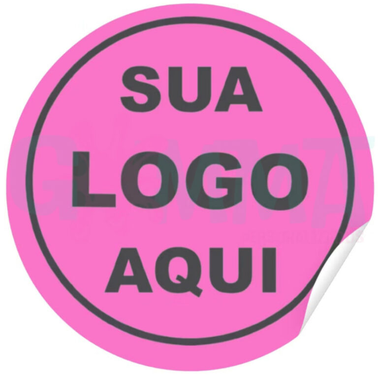 500 Etiquetas Adesivas Personalizada 3×3 cm P