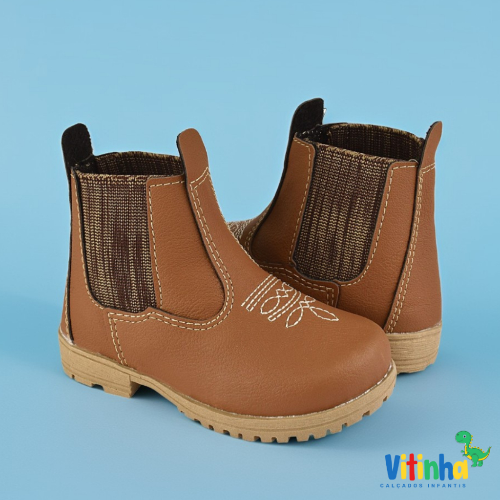 Bota Botinha Infantil Jeca Infantil Masculina Menino Bebe