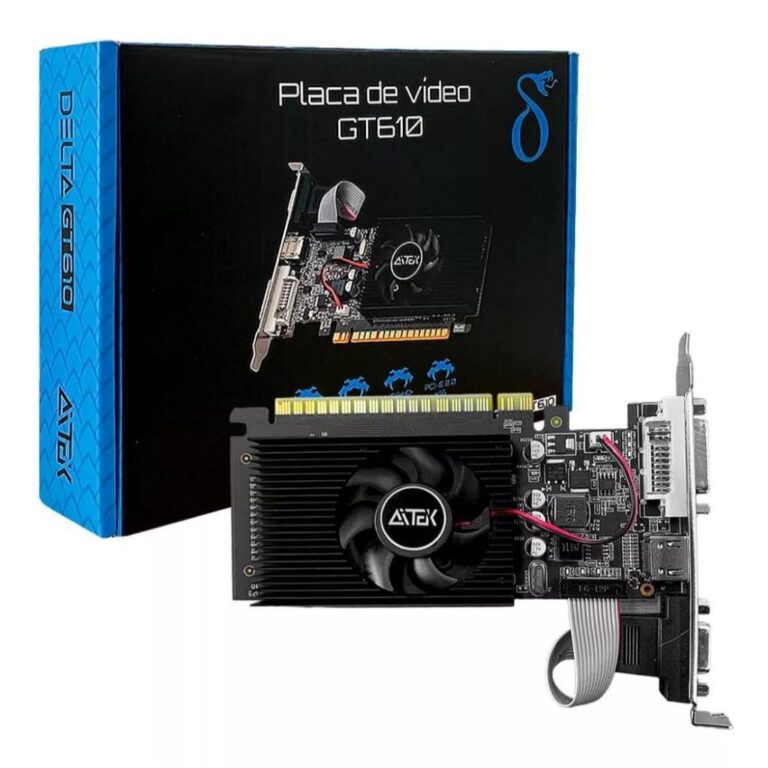 Placa De Video Nvidia Geforce Gt610 2gb Ddr3 E Gtx
