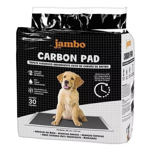 Tapete Higiênico Jambo Pet Carbon Pad 80×60-