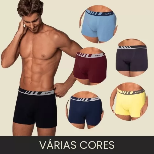 Cueca Boxer Short Lupo Original Microfibra Adulto 