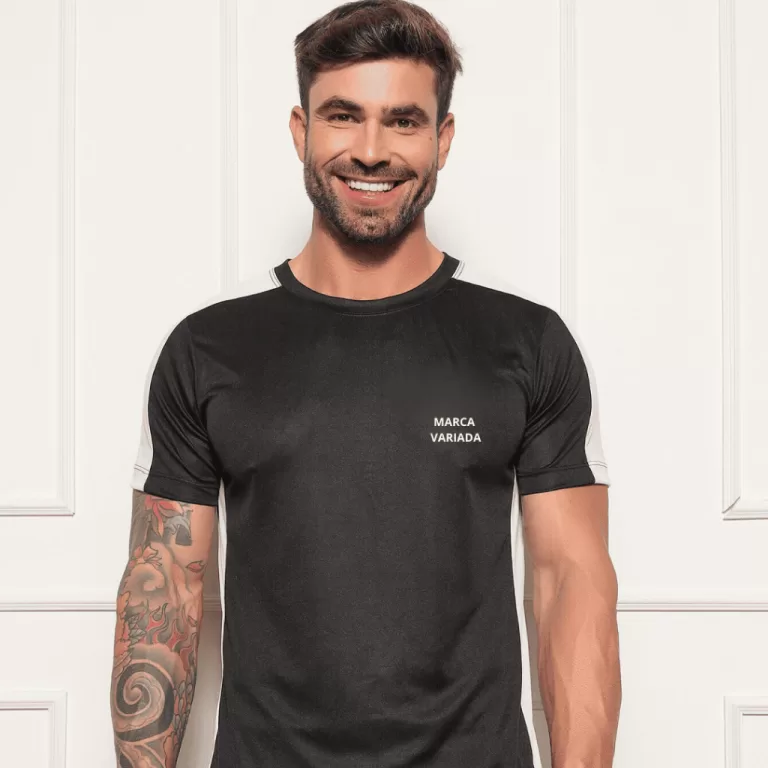 Camisa Masculina para Esporte Blusa Básica Mascul