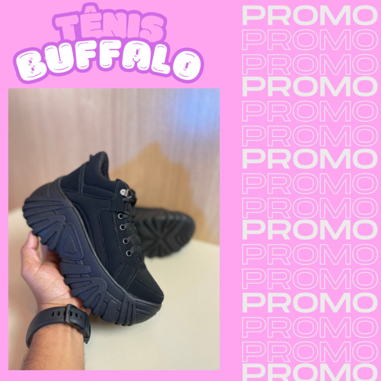 Tênis Feminino Buffalo Chunck Lançamento 7cm De 