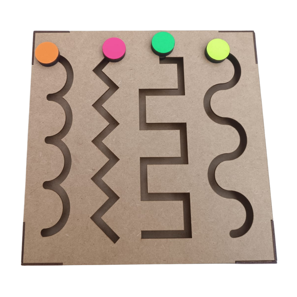 Painel Psicomotor Brinquedo Educativo/Pedagógico em madeira ecológica