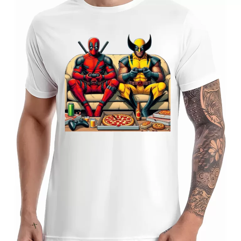 Camiseta Geek – Amigos Jogando Vídeo Game, 