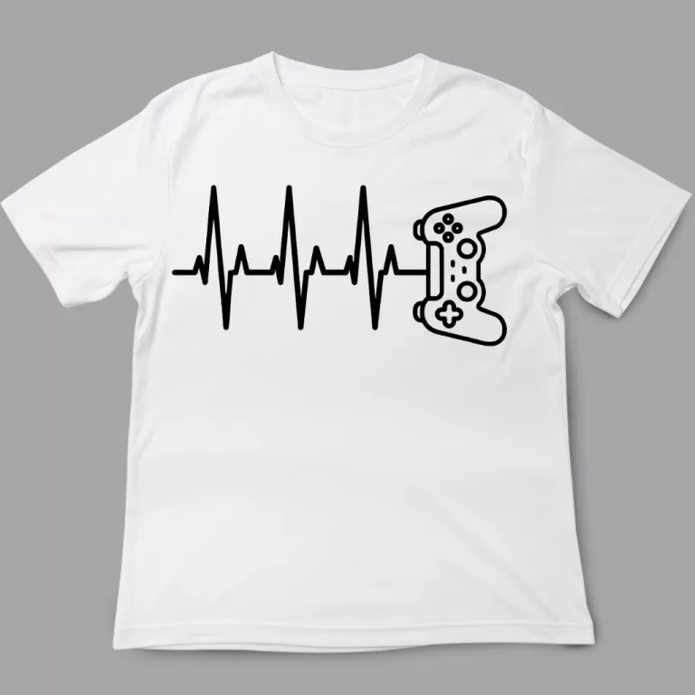 Camiseta Gamer – Batimentos por games coraç