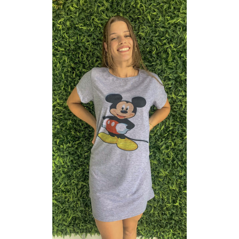 Pijama Camisola Feminino Adulto Da Moda Mickey