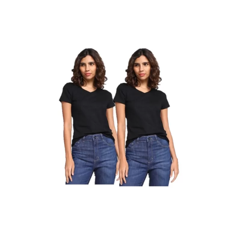 Kit 02 Blusinha Feminina Baby Look – Tecido 