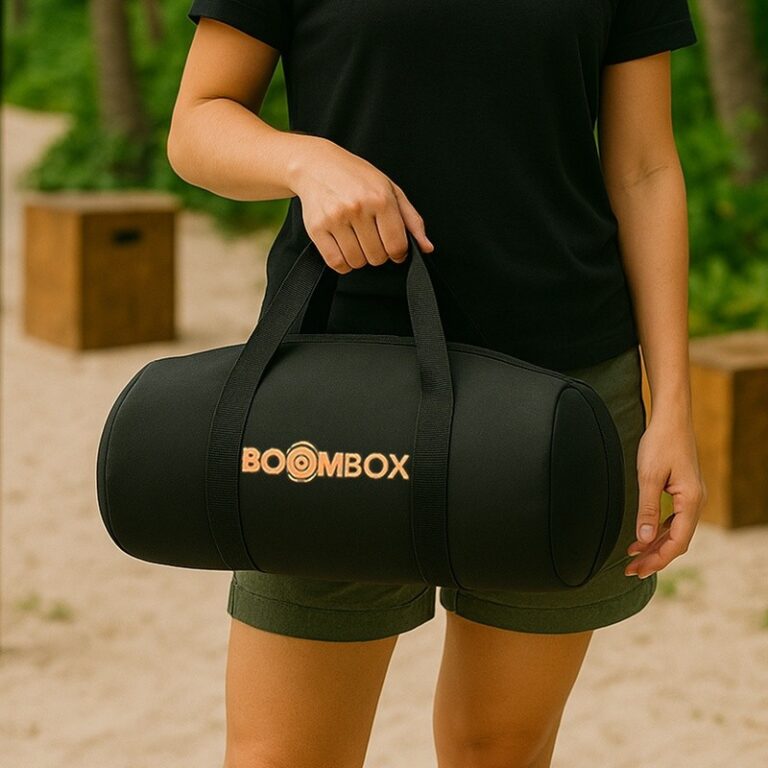 Estojo Para Caixa Bluetooth Tipo Boombox Com Alça