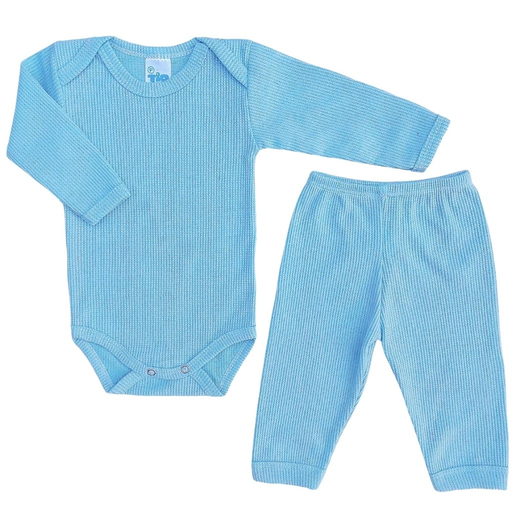 Conjunto Bebê Body e Calça 100% algodão Para Recém Nascido 1163-A