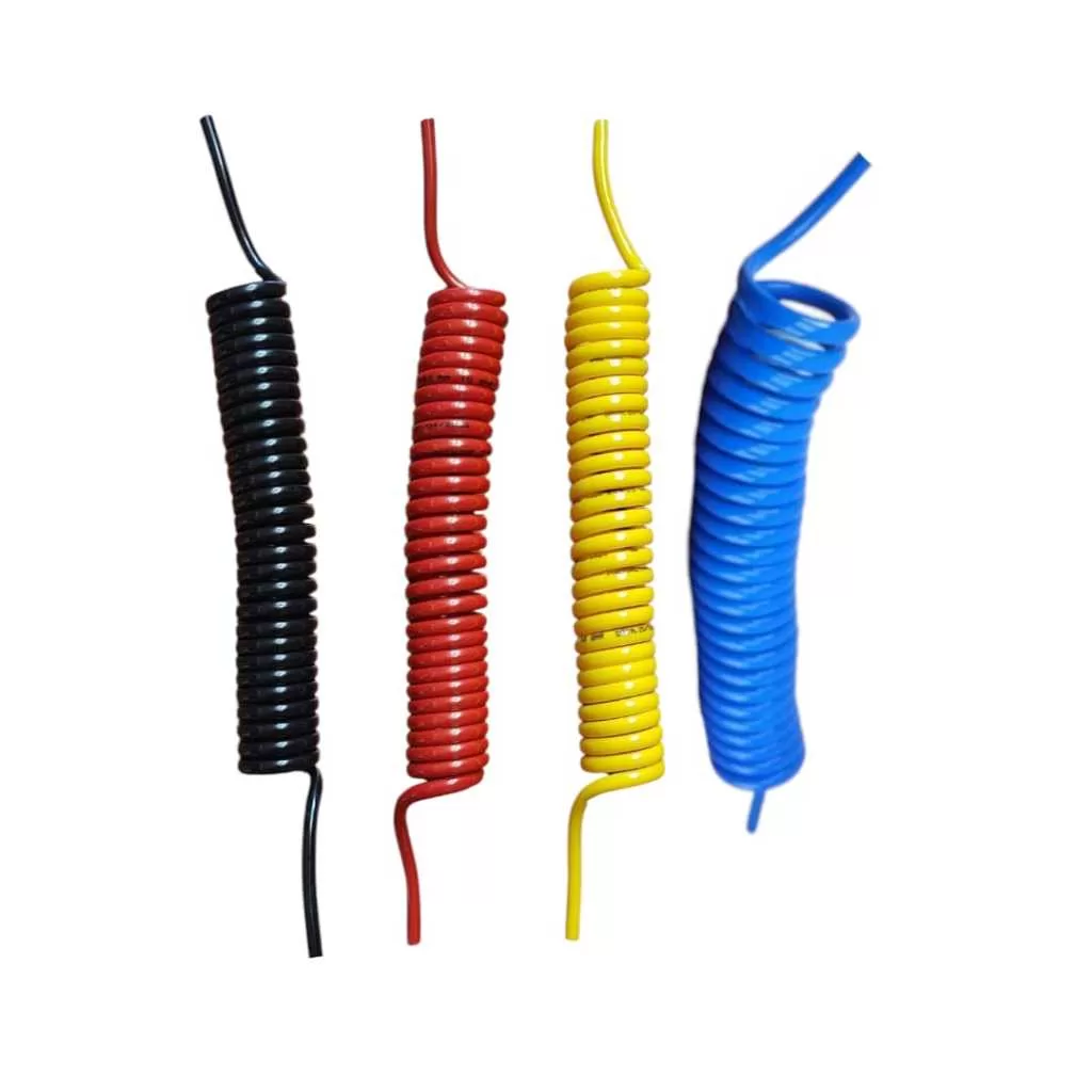 Mangueira Espiral Ar Comprimido Limpeza 3.5 Metros Tubo PU Pneumatica