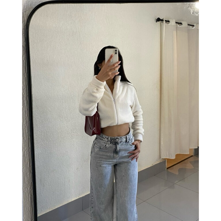 Casaco Cropped Frio Inverno Aurora