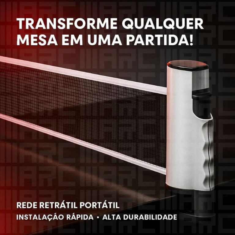 Rede Retratil Portatil Para Tenis De Mesa Ajustave