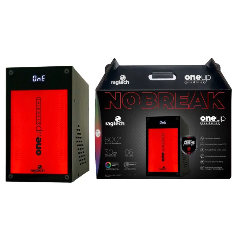 Nobreak Gamer One Up Predator 800VA 560W Senoidal 