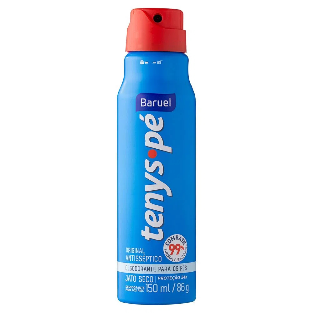 Desodorante para os Pés Tenys Pé Jato Seco Baruel Original 150ml – (escolha o seu)