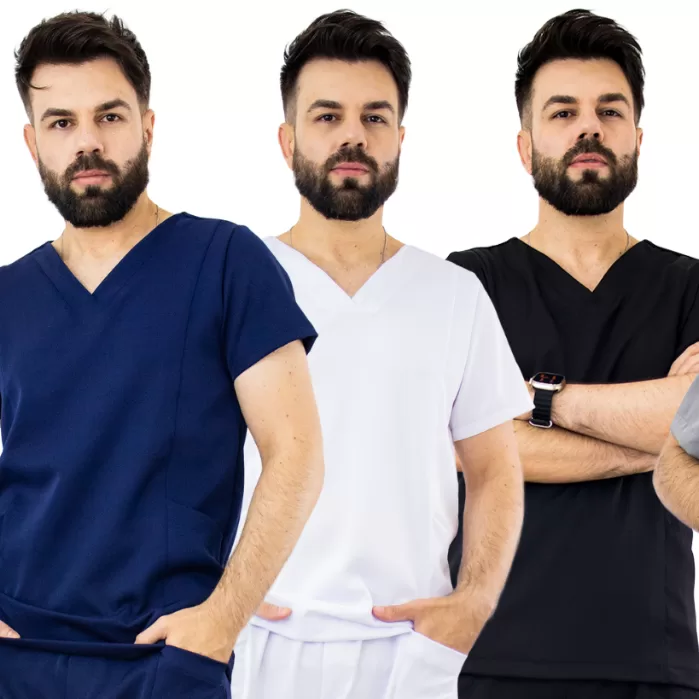 Blusa Scrub Masculina Bordada Personalizada Com Lo