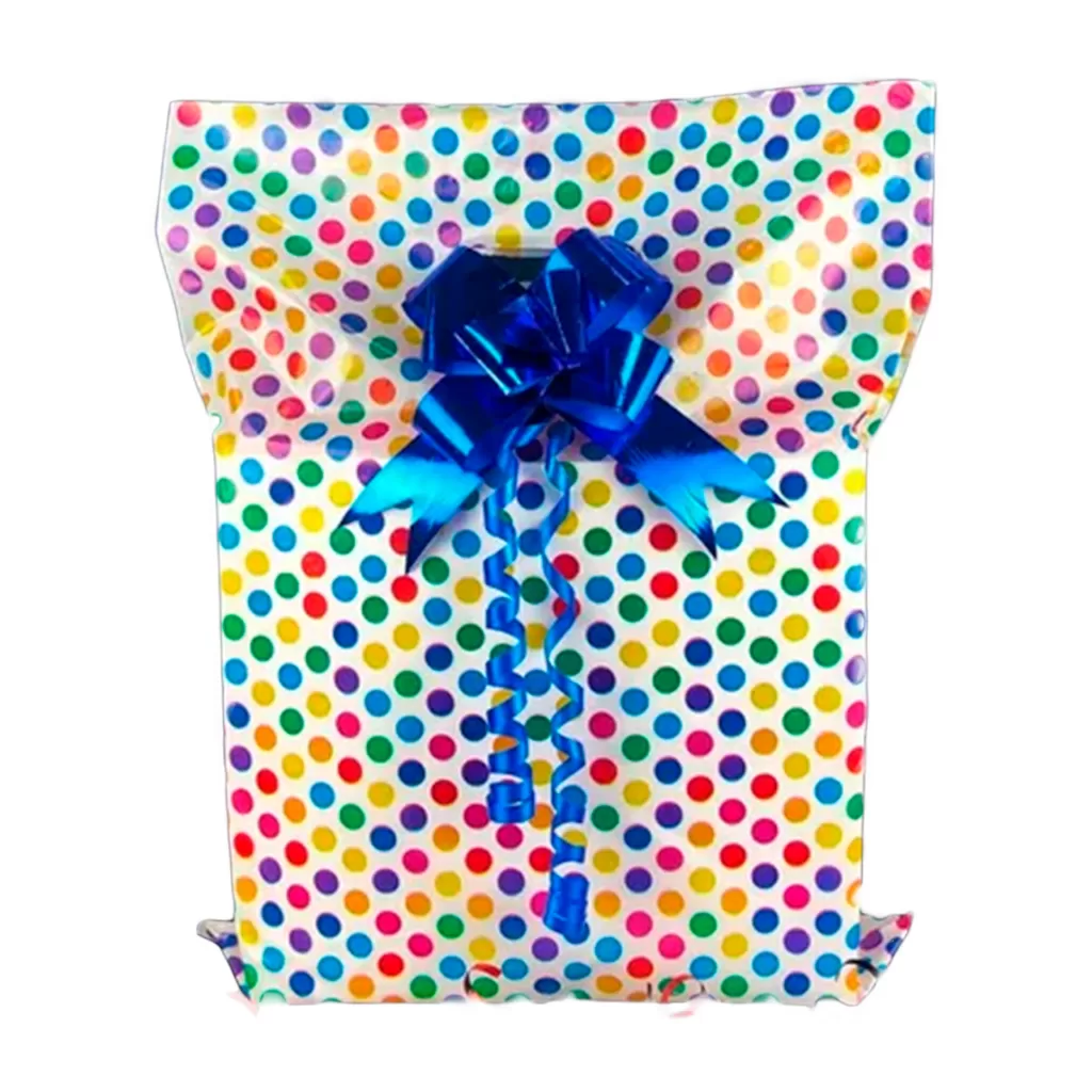 50 Sacolas Decoradas Dia das Crianças Bolinha Colorida para Presentes Aniversário Festa Embalagens