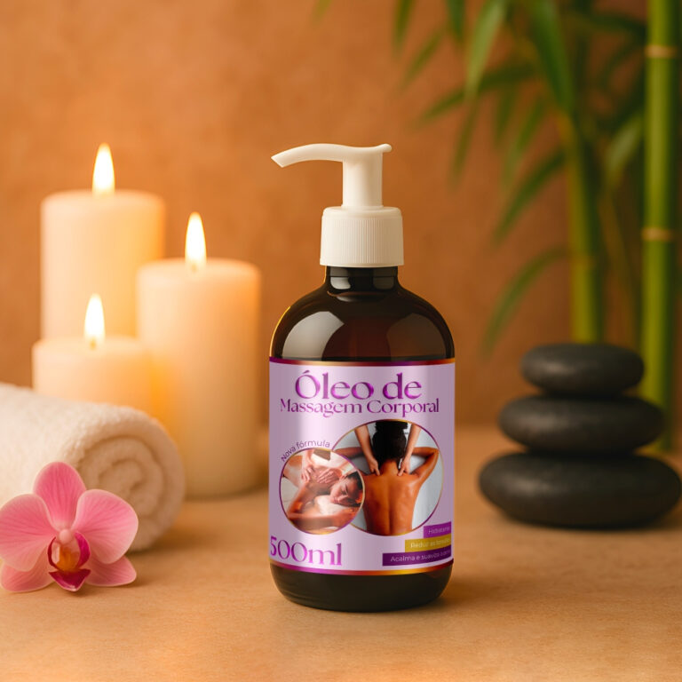 Óleo Para Massagem Corporal Sensual Natural 500ml