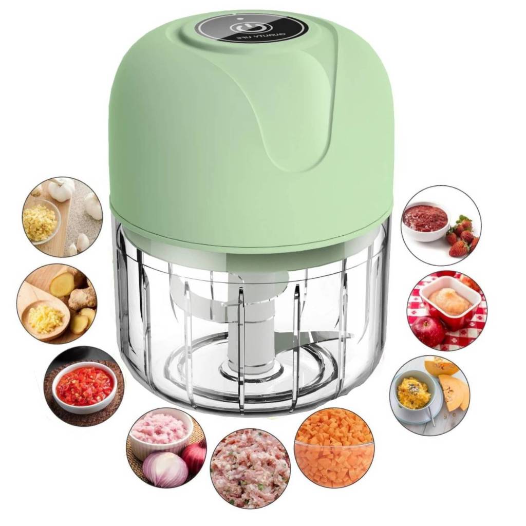 Mini Processador Triturador Sem Fio Elétrico De Alimentos Para Legumes Alho Gengibre 250ML