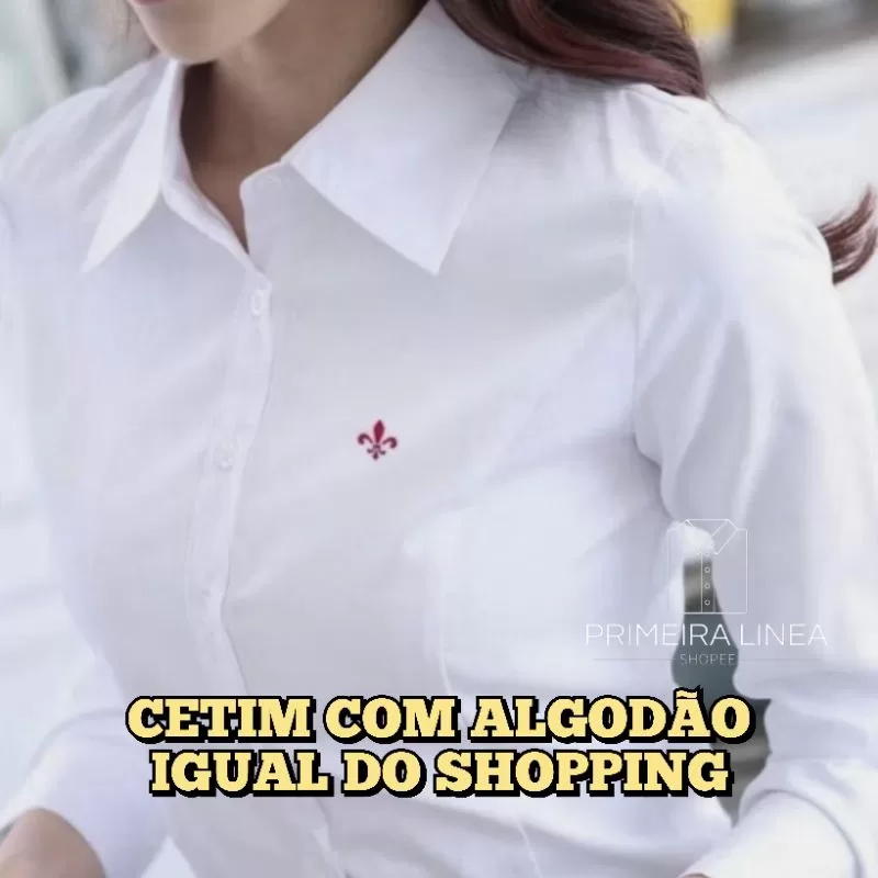 OUTLET Feminina Camisas GRIFE Camisa Camisete Social Feminina
