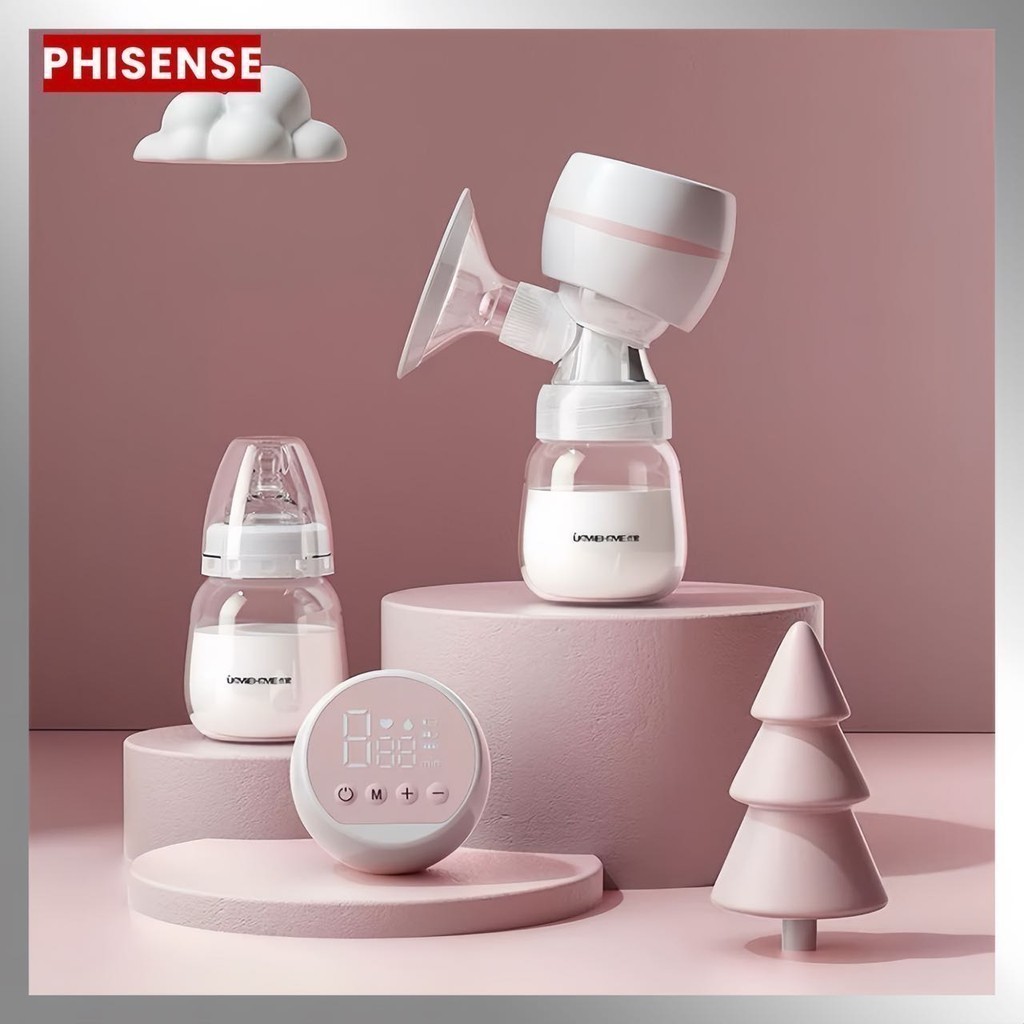 Bomba tira-leite elétrica Sem dor Alta potencia de sucção integrada Silenciosa Massageador Portátil