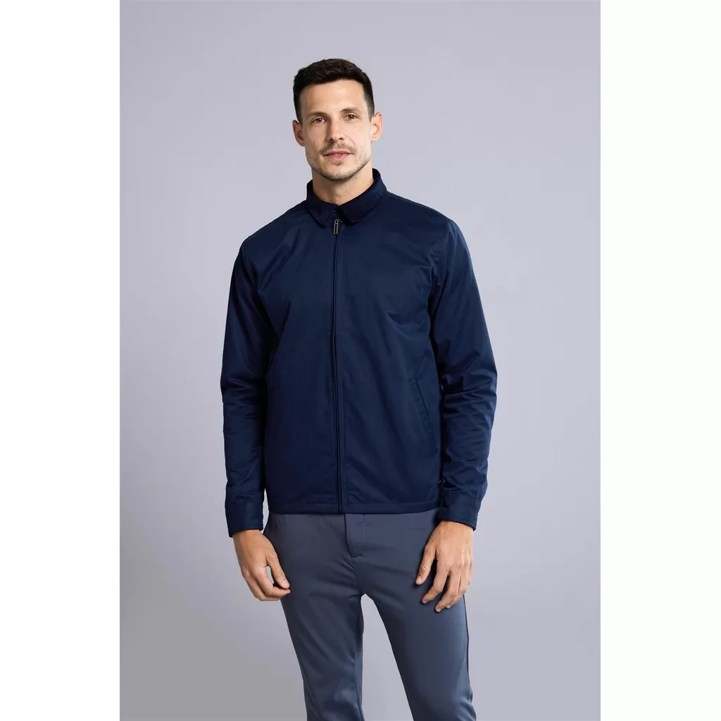 Jaqueta Trucker com Zíper – Azul Marinho