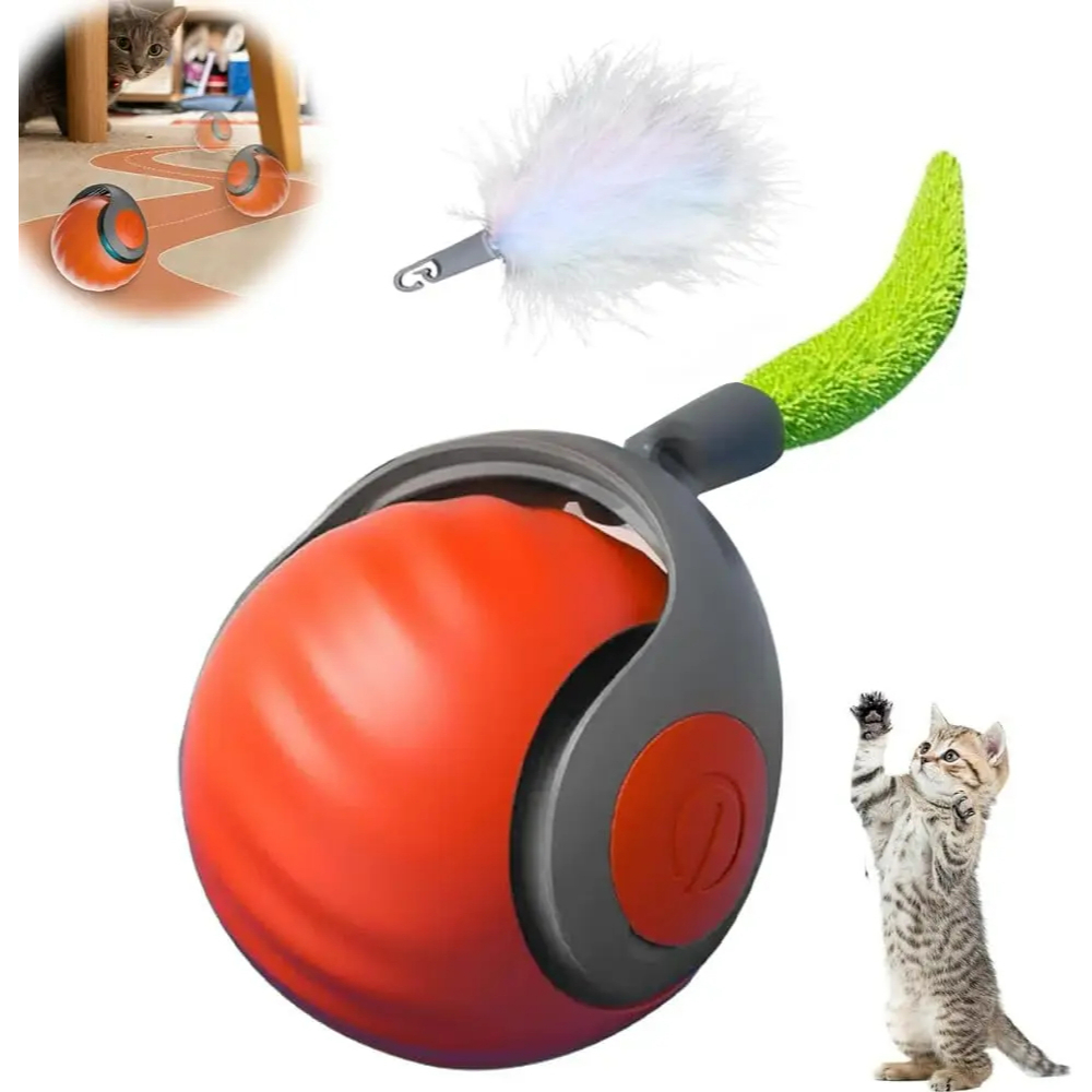 Brinquedo Bola Interativos Pets automática Gato Cachorro Cão Bolinha Elétrica Recarregável Animais E